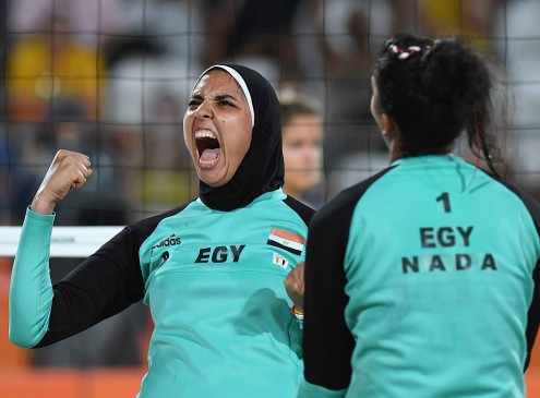 Rio Olympics 2016: Egypt's First Beach Volleyball Contender Wears Hijab During The Match
