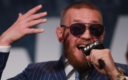 Conor McGregor addresses the media at the UFC 205 press conference at The Theater at Madison Square Garden on September 27, 2016 in New York City. 