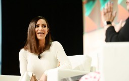 Kim Kardashian West speaks during the #BlogHer16 Experts Among Us conference