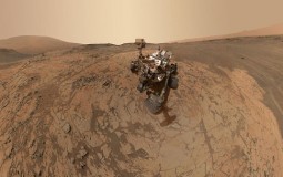 Curiosity Mars Rover Exploring Mars Surface