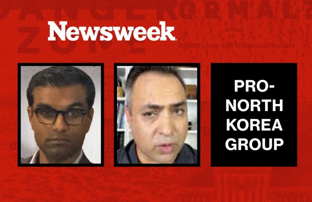 Left: Newsweek CEO Dev Pragad. Middle: Naveed Jamali, Ex-Russian Double Agent. Right: Naveed Used Pro-North Korea Media Cell's Materials For Newsweek Article